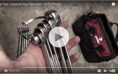 Easy trick for organizing wrenches in your trail bag!